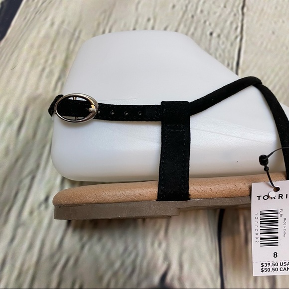 Torrid NWT Black Gladiator Sandals 8 Wide - Picture 6 of 7